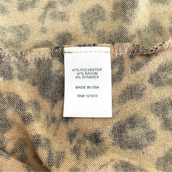 LNA Leopard Print Brushed Bitten Sweater - Picture 9 of 12
